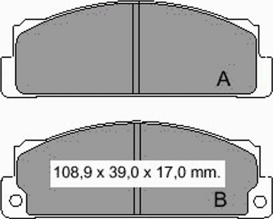 VEMA 832170 - Brake Pad Set, disc brake autospares.lv