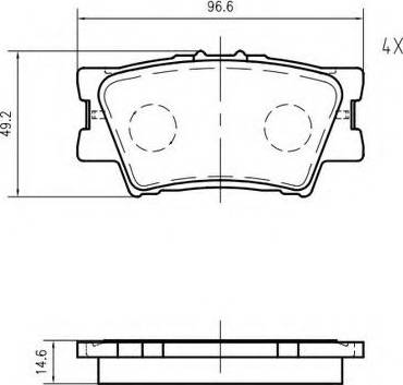 VEMA K635600 - Brake Pad Set, disc brake autospares.lv