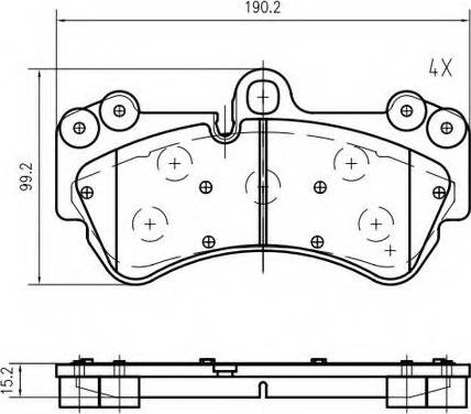 VEMA K632600 - Brake Pad Set, disc brake autospares.lv