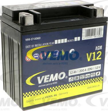 Vemo V99-17-0060 - Starter Battery autospares.lv