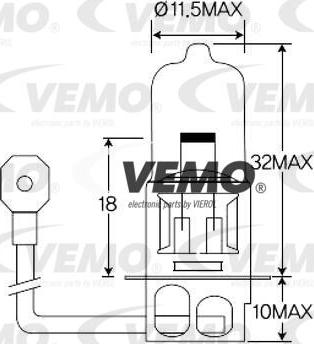 Vemo V99-84-0013 - Bulb, worklight autospares.lv