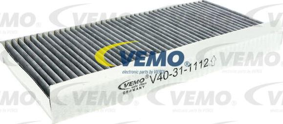 Vemo V40-31-1112 - Filter, interior air autospares.lv