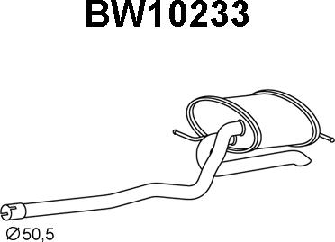 Veneporte BW10233 - End Silencer autospares.lv