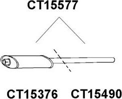 Veneporte CT15490 - Exhaust Pipe autospares.lv