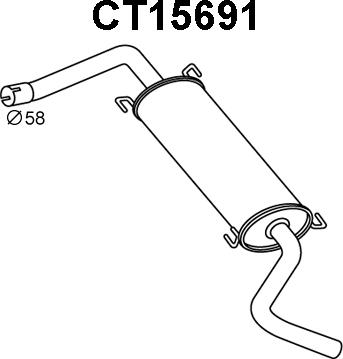 Veneporte CT15691 - End Silencer autospares.lv