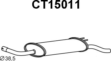 Veneporte CT15011 - End Silencer autospares.lv