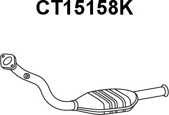 Veneporte CT15158K - Catalytic Converter autospares.lv