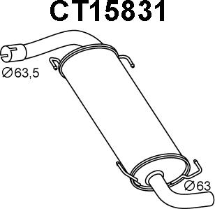 Veneporte CT15831 - End Silencer autospares.lv