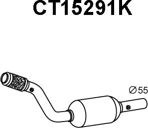 Veneporte CT15291K - Catalytic Converter autospares.lv