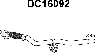 Veneporte DC16092 - Exhaust Pipe autospares.lv