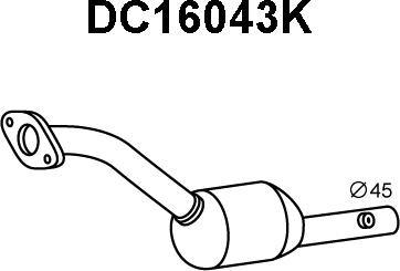 Veneporte DC16043K - Catalytic Converter autospares.lv