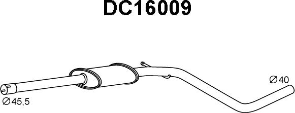 Veneporte DC16009 - Front Silencer autospares.lv