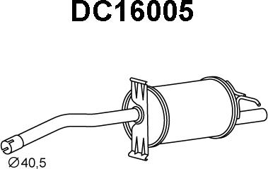 Veneporte DC16005 - End Silencer autospares.lv