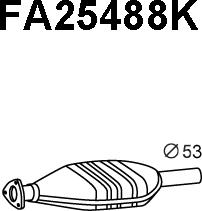 Veneporte FA25488K - Catalytic Converter autospares.lv