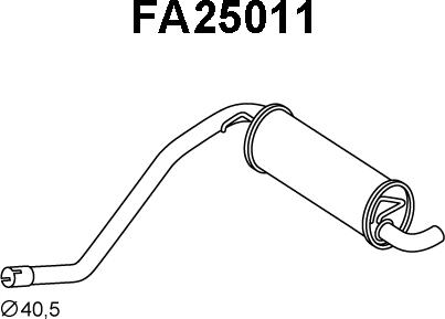 Veneporte FA25011 - End Silencer autospares.lv