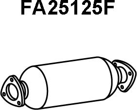 Veneporte FA25125F - Soot / Particulate Filter, exhaust system autospares.lv