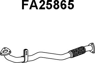 Veneporte FA25865 - Exhaust Pipe autospares.lv