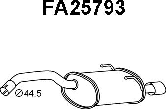 Veneporte FA25793 - End Silencer autospares.lv