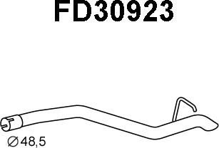 Veneporte FD30923 - Exhaust Pipe autospares.lv