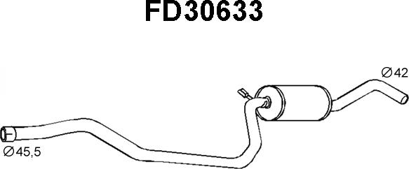 Veneporte FD30633 - Front Silencer autospares.lv