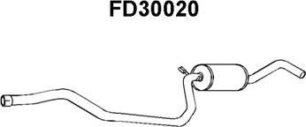 Veneporte FD30020 - Middle Silencer autospares.lv