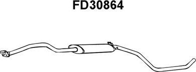 Veneporte FD30864 - Middle Silencer autospares.lv