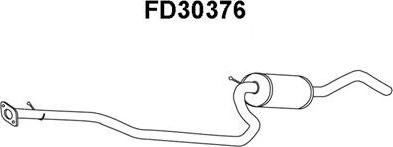 Veneporte FD30376 - Middle Silencer autospares.lv