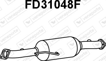 Veneporte FD31048F - Soot / Particulate Filter, exhaust system autospares.lv