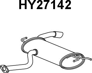 Veneporte HY27142 - End Silencer autospares.lv