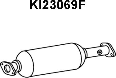 Veneporte KI23069F - Soot / Particulate Filter, exhaust system autospares.lv