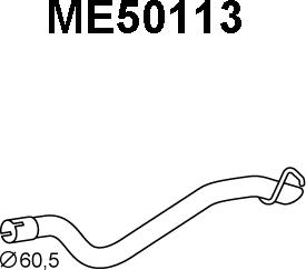 Veneporte ME50113 - Exhaust Pipe autospares.lv