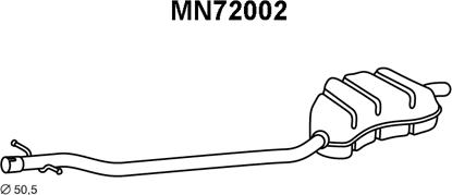 Veneporte MN72002 - End Silencer autospares.lv