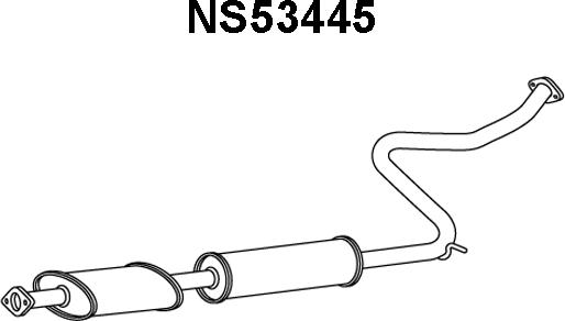 Veneporte NS53445 - Front Silencer autospares.lv