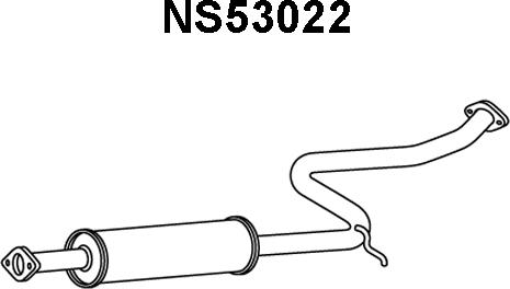 Veneporte NS53022 - Front Silencer autospares.lv