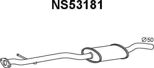 Veneporte NS53181 - Front Silencer autospares.lv