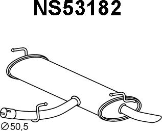 Veneporte NS53182 - End Silencer autospares.lv