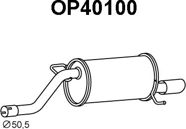 Veneporte OP40100 - End Silencer autospares.lv