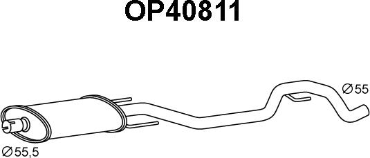 Veneporte OP40811 - Front Silencer autospares.lv