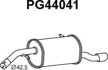 Veneporte PG44041 - End Silencer autospares.lv