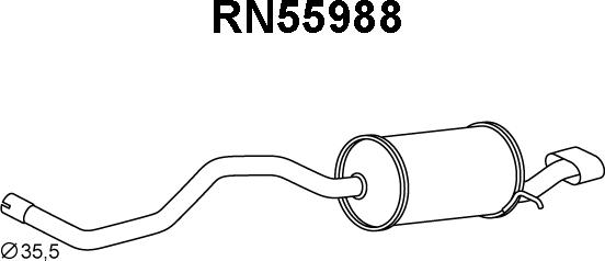 Veneporte RN55988 - End Silencer autospares.lv