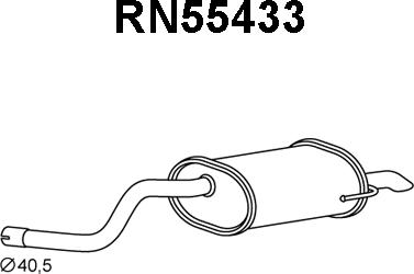 Veneporte RN55433 - End Silencer autospares.lv