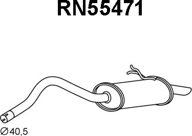 Veneporte RN55471 - End Silencer autospares.lv