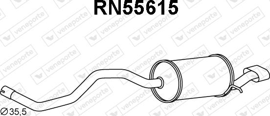 Veneporte RN55615 - End Silencer autospares.lv