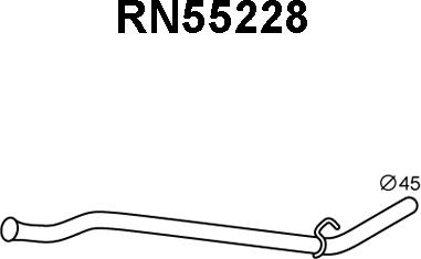 Veneporte RN55228 - Exhaust Pipe autospares.lv