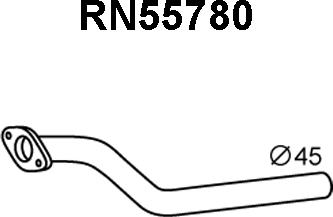 Veneporte RN55780 - Exhaust Pipe autospares.lv