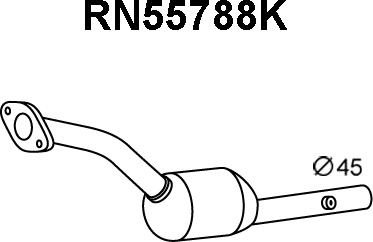 Veneporte RN55788K - Catalytic Converter autospares.lv
