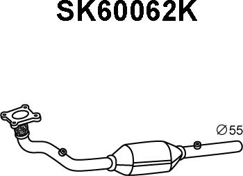 Veneporte SK60062K - Catalytic Converter autospares.lv