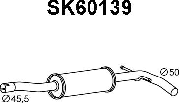 Veneporte SK60139 - Front Silencer autospares.lv