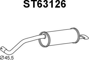 Veneporte ST63126 - End Silencer autospares.lv
