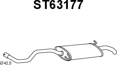 Veneporte ST63177 - End Silencer autospares.lv
